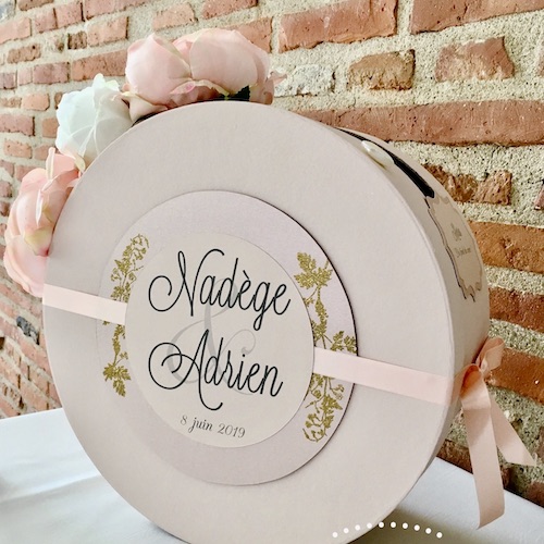 Mariage urne tirelire chic